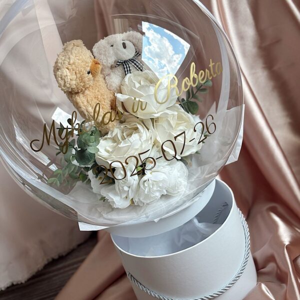 Personalized gift in a balloon - Love Bears