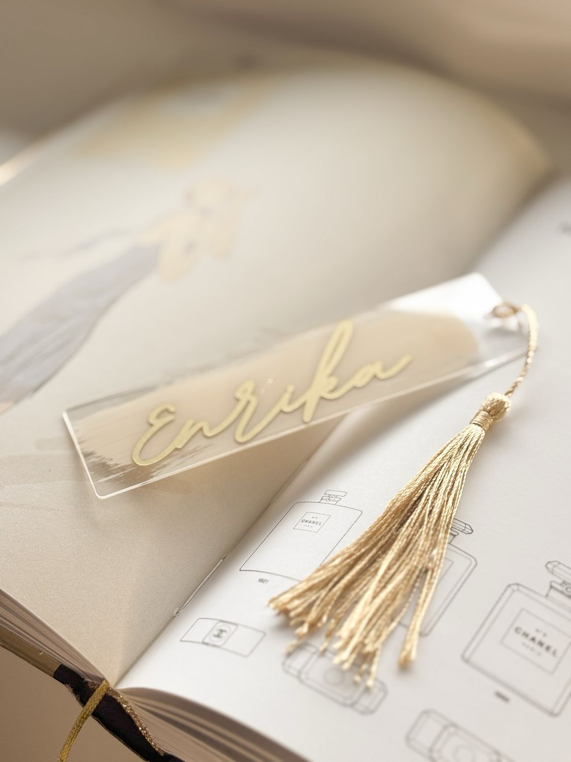 Personalized book bookmark - With name